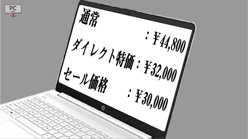 15Sのセール価格は3万円ぽっきりで、ネット価格は3.2万円。通常価格は44,800円